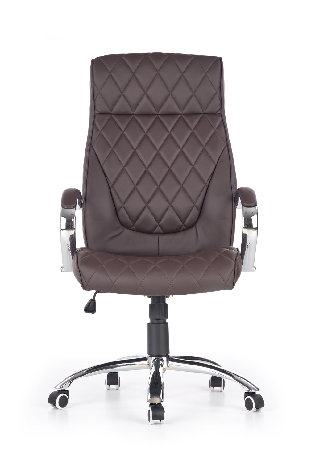 Scaun de birou HILTON, maro, piele ecologica, 60x72x118/126 cm