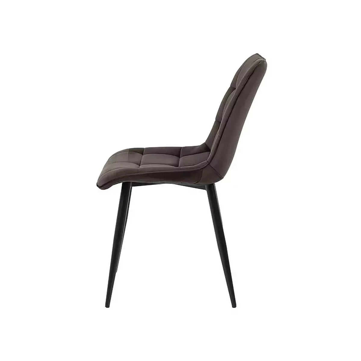 Scaun CHIC, maro - Bluvel 48, stofa catifelata/metal, 50x58x88 cm