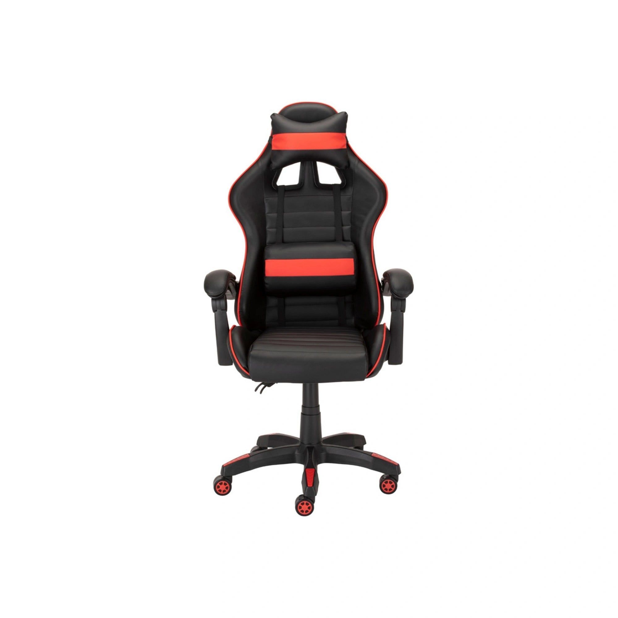 Scaun gaming X-PLAY, negru/rosu, piele ecologica, 64x65x123/132 cm