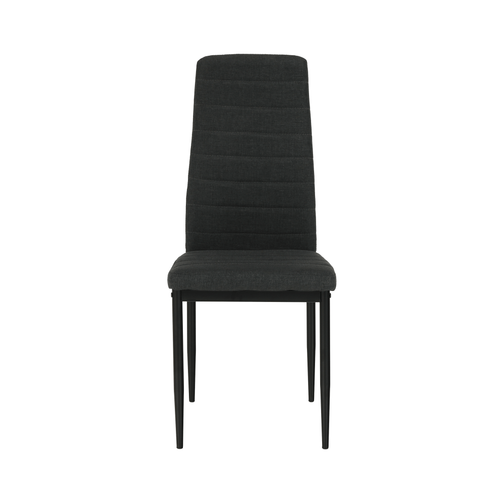 Scaun COLETA NOVA, gri inchis/negru, textil/metal, 41x49x96 cm