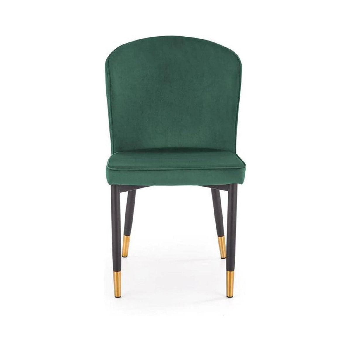 Scaun K446, verde/negru, stofa catifelata/metal, 51x55x86 cm