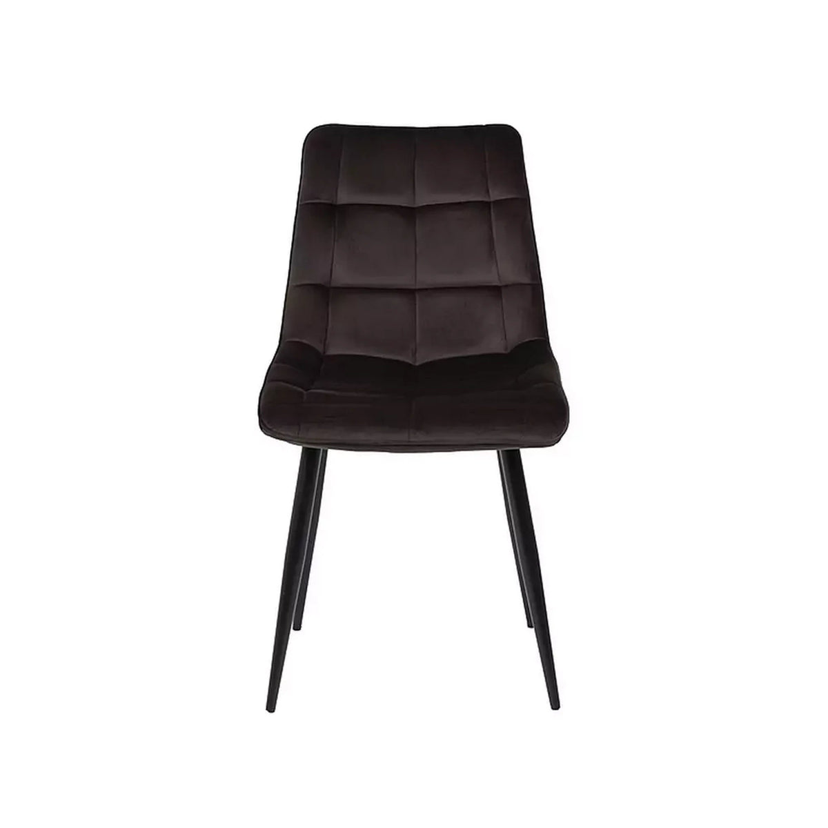 Scaun CHIC, maro - Bluvel 48, stofa catifelata/metal, 50x58x88 cm