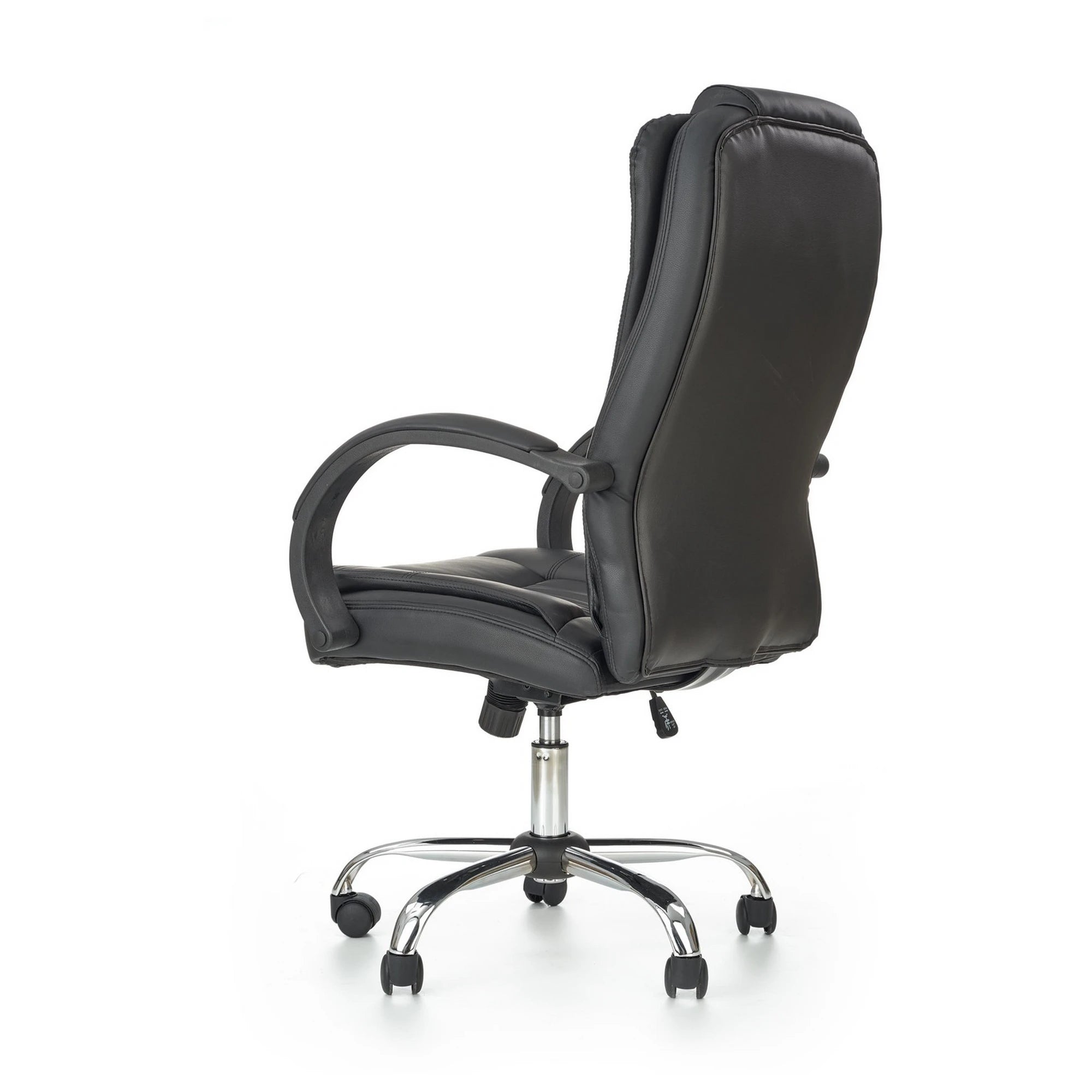 Scaun de birou RELAX, negru, piele ecologica, 64x75x110/118 cm