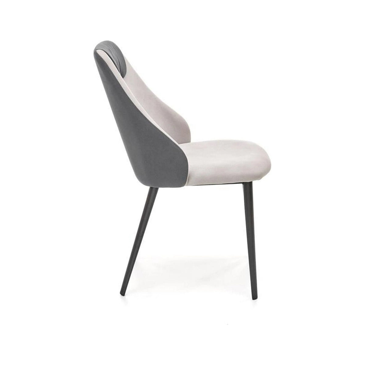 Scaun K470, gri/negru, stofa clasica/metal, 48x62x85 cm