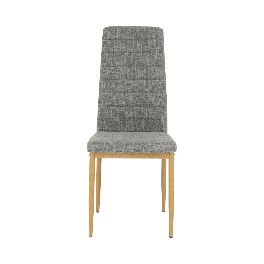 Scaun COLETA NOVA, gri deschis/fag, textil/metal, 41x49x96 cm