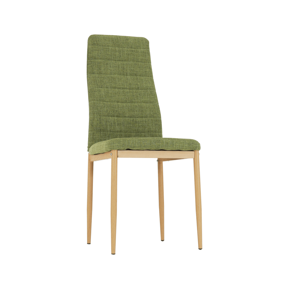 Scaun COLETA NOVA, verde/fag, stofa clasica/metal, 41x49x96 cm