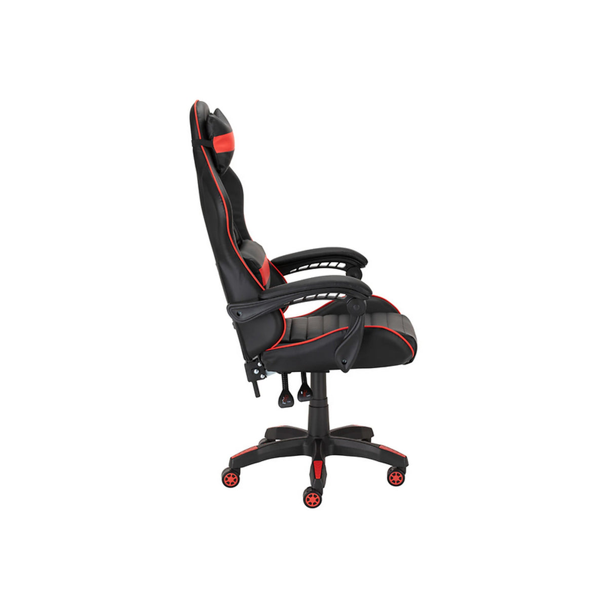 Scaun gaming X-PLAY, negru/rosu, piele ecologica, 64x65x123/132 cm