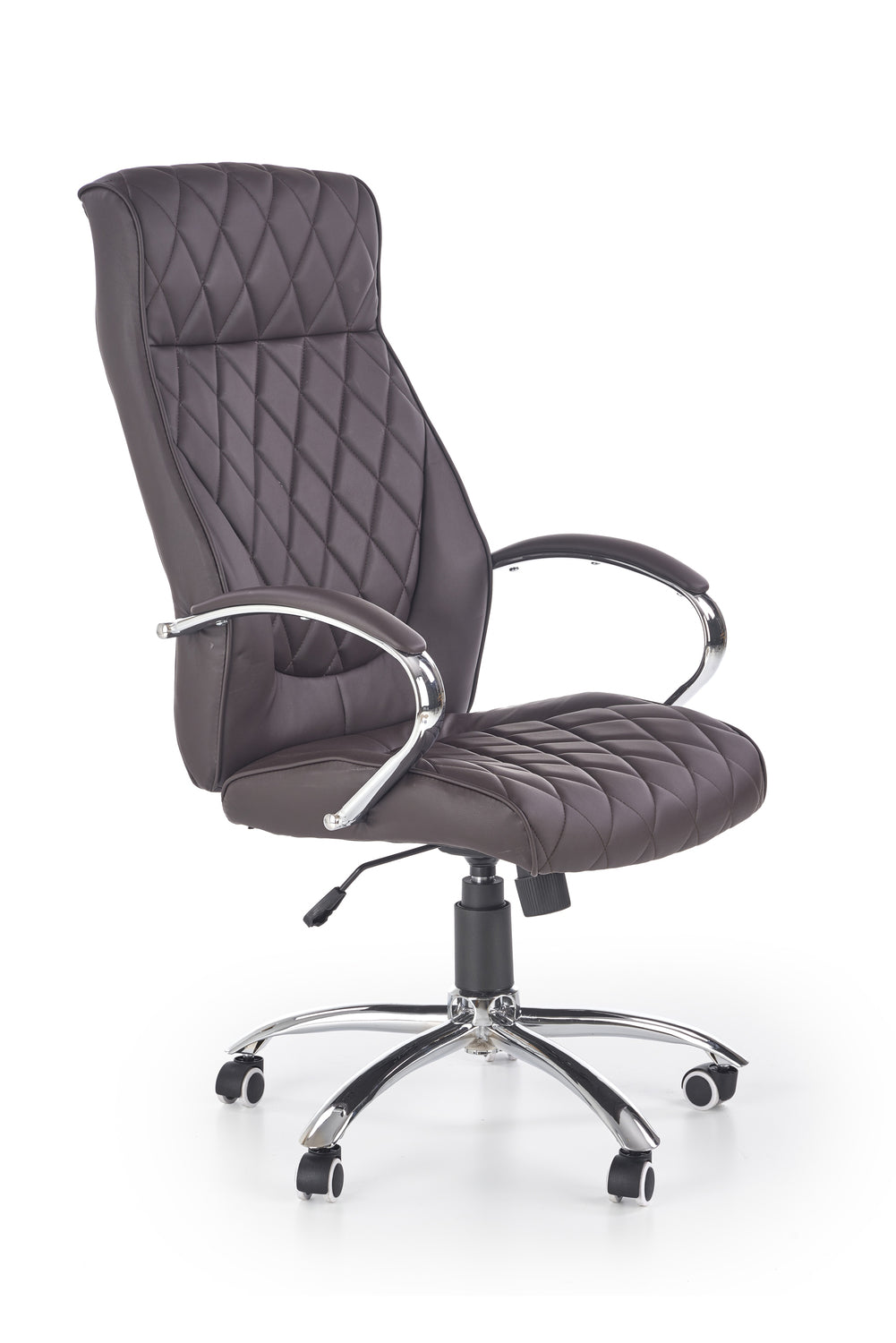 Scaun de birou HILTON, maro, piele ecologica, 60x72x118/126 cm