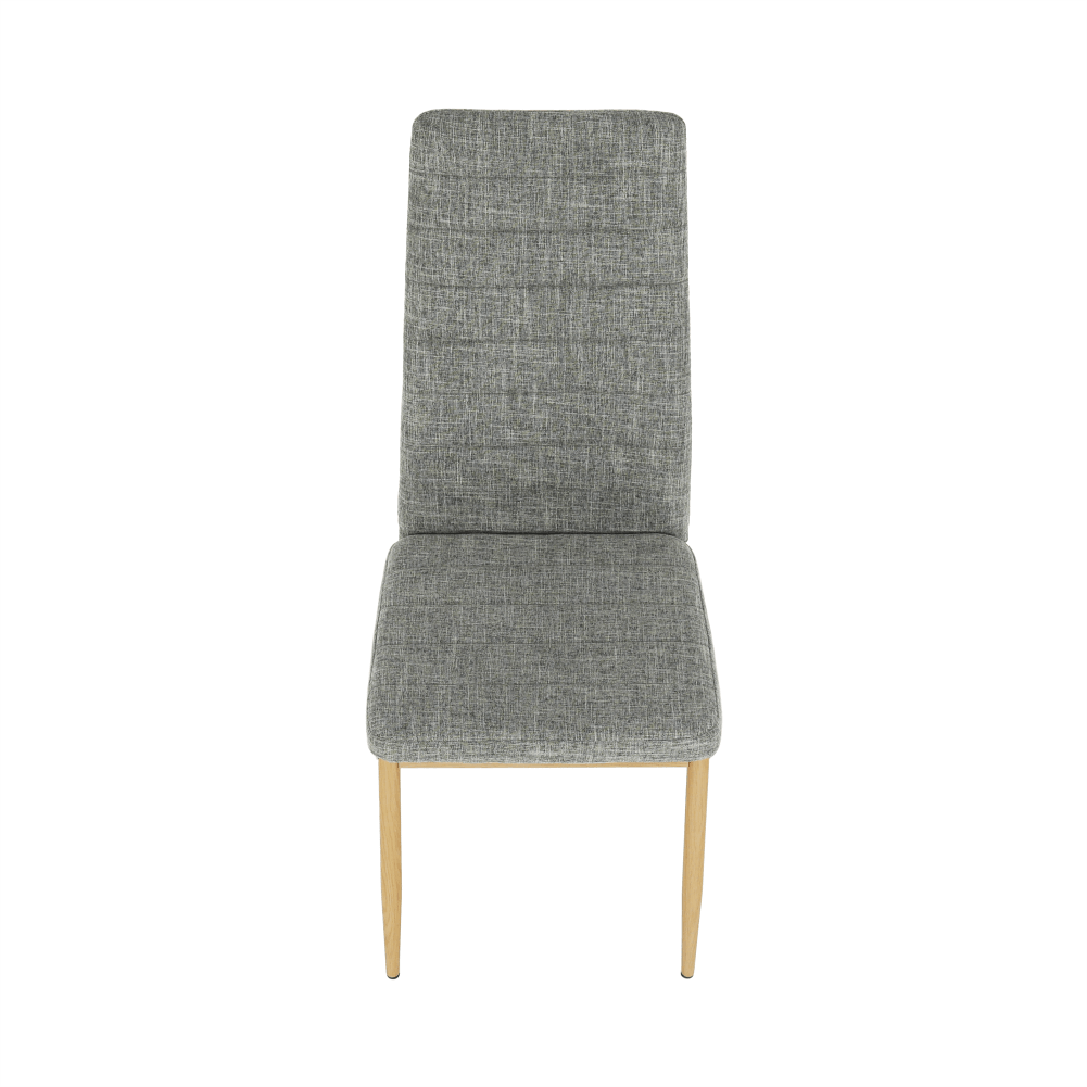 Scaun COLETA NOVA, gri deschis/fag, textil/metal, 41x49x96 cm