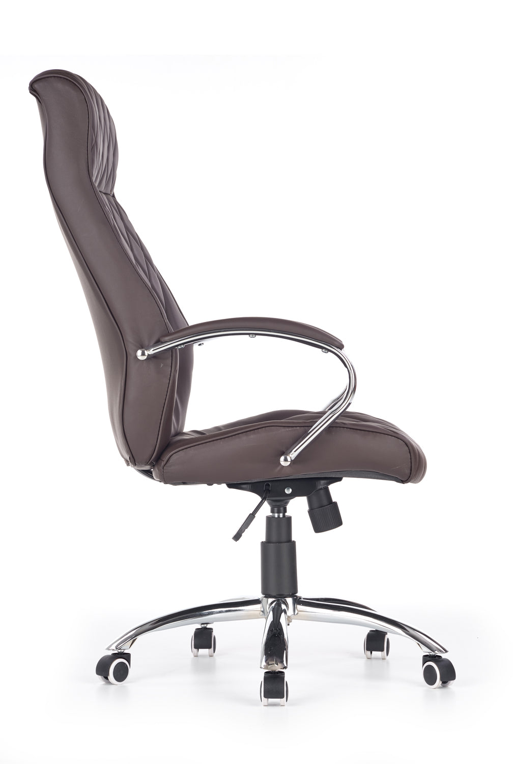 Scaun de birou HILTON, maro, piele ecologica, 60x72x118/126 cm