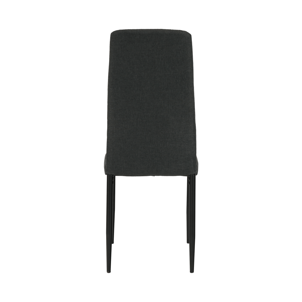 Scaun COLETA NOVA, gri inchis/negru, textil/metal, 41x49x96 cm