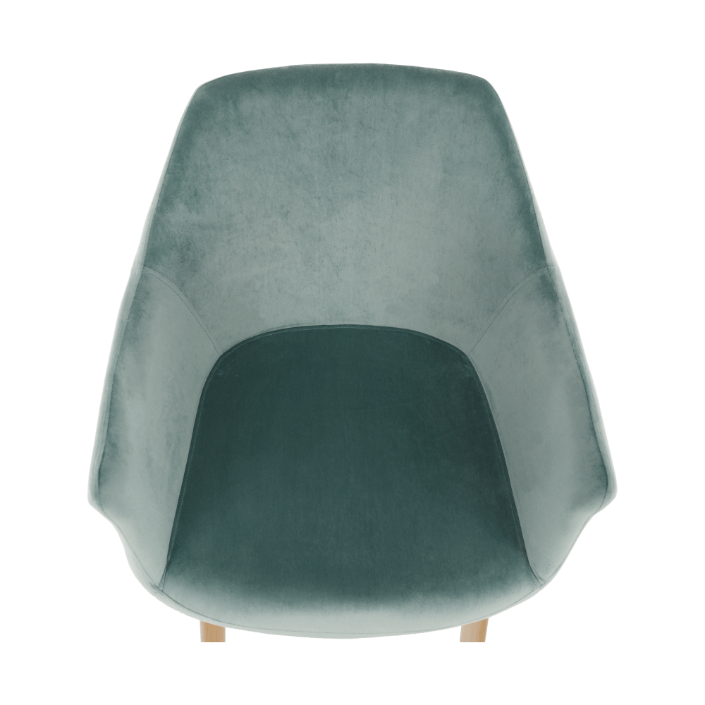 Scaun ODOVEL, menta/fag, tesatura/metal, 56x63x82 cm