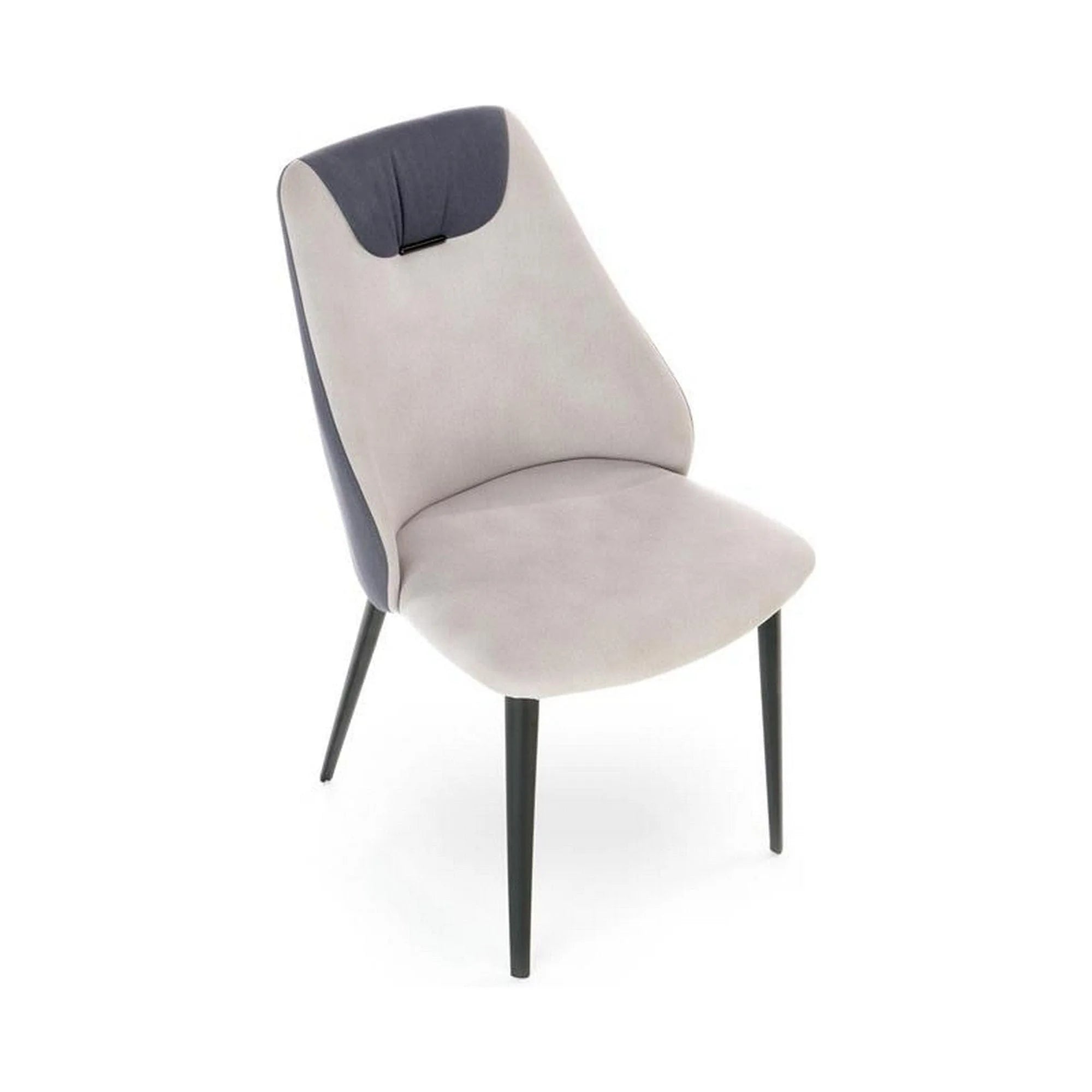 Scaun K470, gri/negru, stofa clasica/metal, 48x62x85 cm