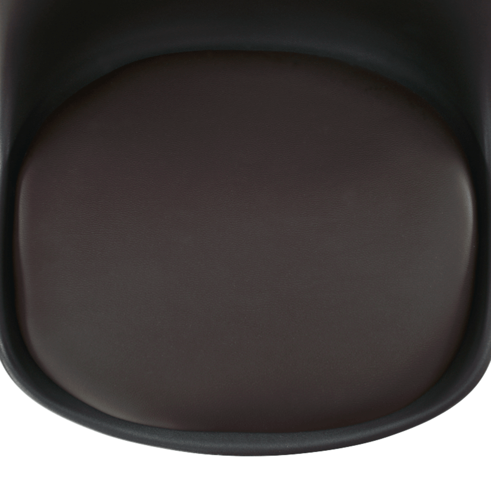 Scaun BALI 2 NEW, maro inchis/fag, piele ecologica/lemn, 48x56x80 cm