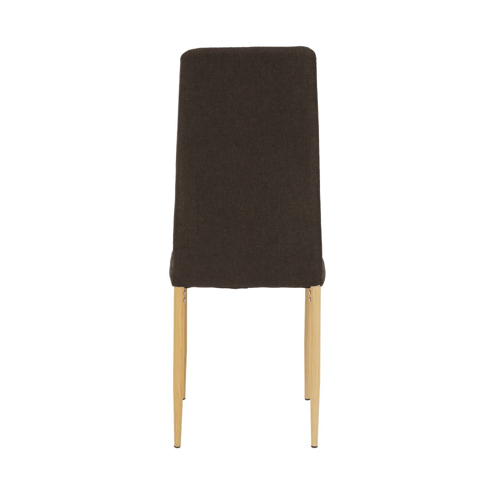 Scaun COLETA NOVA, maro inchis/fag, textil/metal, 41x49x96 cm