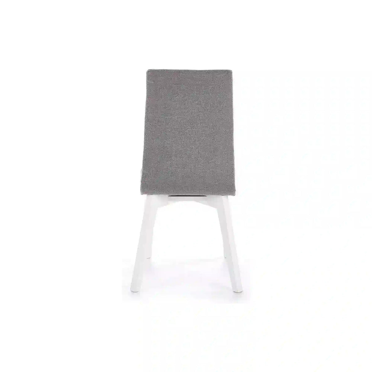 Scaun tapitat Focus, gri/alb, stofa clasica/lemn de fag, 45X61X94 CM