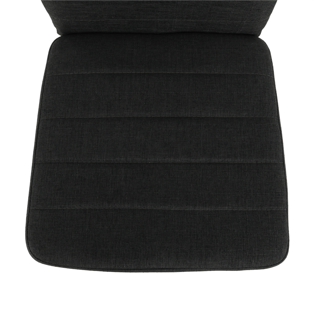 Scaun COLETA NOVA, gri inchis/negru, textil/metal, 41x49x96 cm
