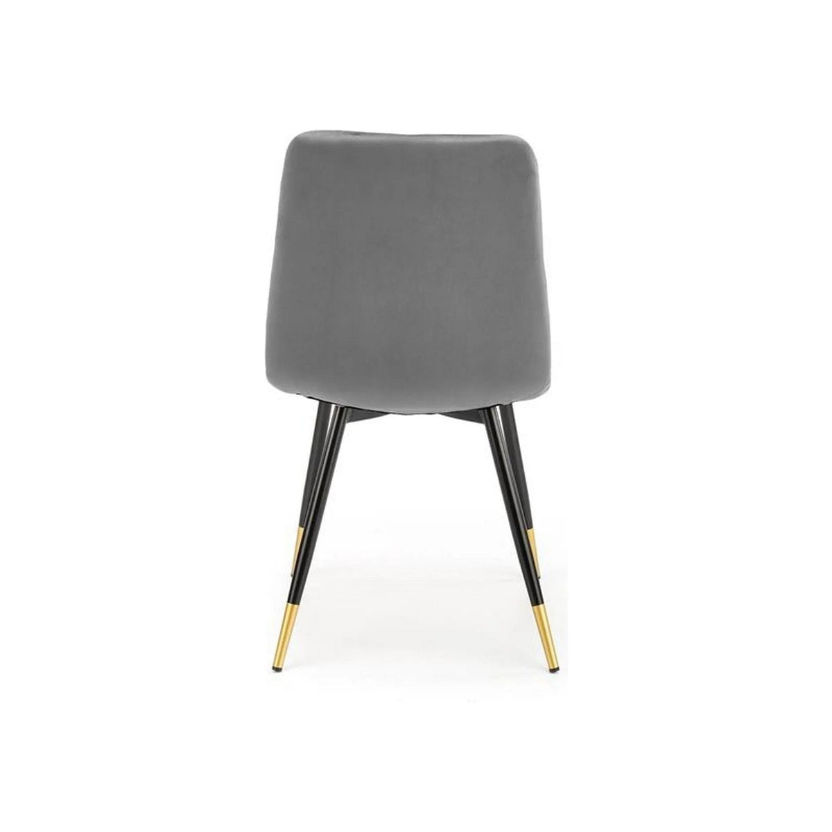 Scaun gri inchis K438, stofa catifelata/metal, 45x50x86 cm