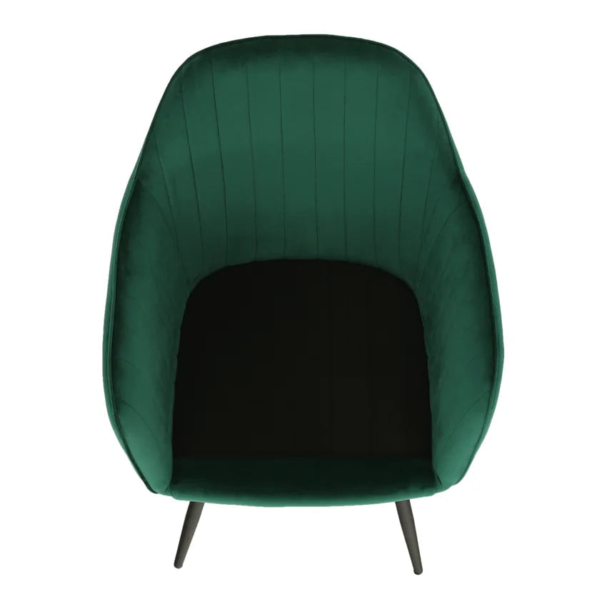 Scaun ZIRKON, verde smarald/negru, catifea/metal, 56x55x82 cm