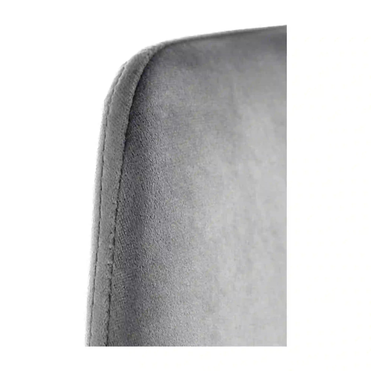 Scaun K460, gri/auriu, stofa catifelata/metal, 49x54x84 cm