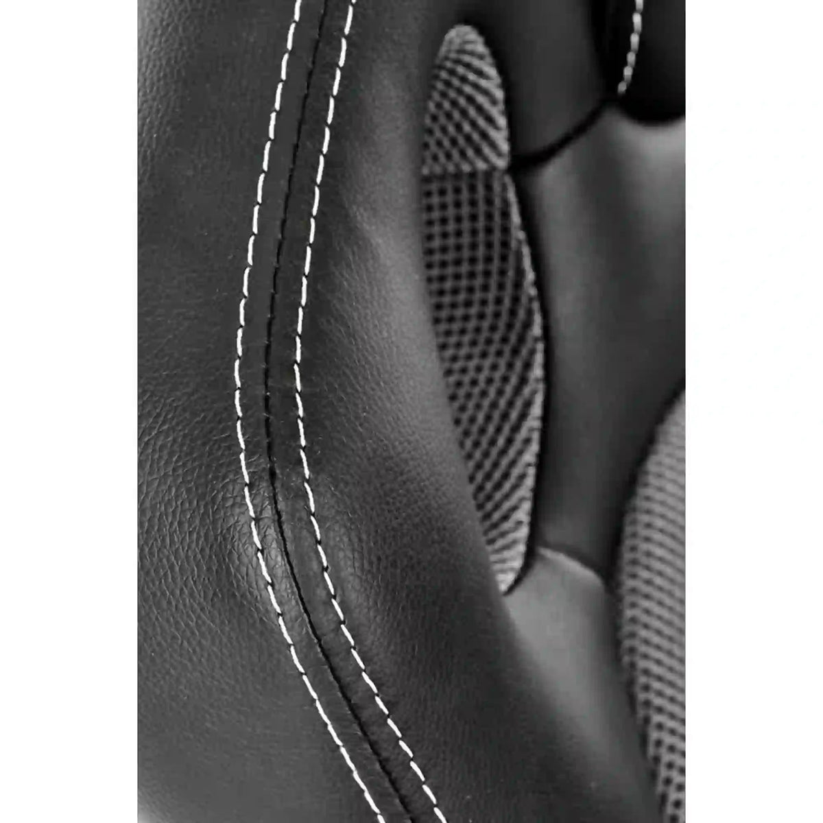 Scaun birou BERKEL, negru/gri, piele ecologica, 62x63x108-117 cm