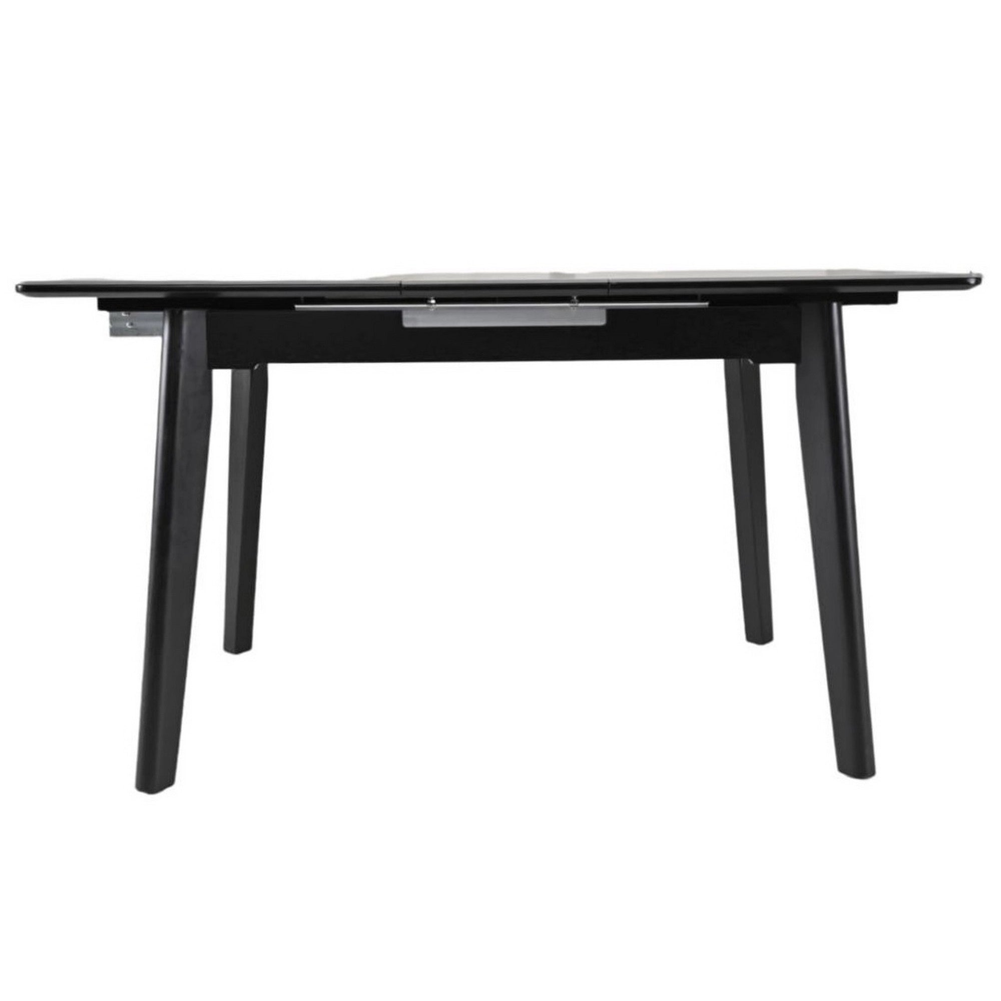 Masa extensibila OSTEN, gri cu efect de marmura/negru, 120/160x80x76 cm