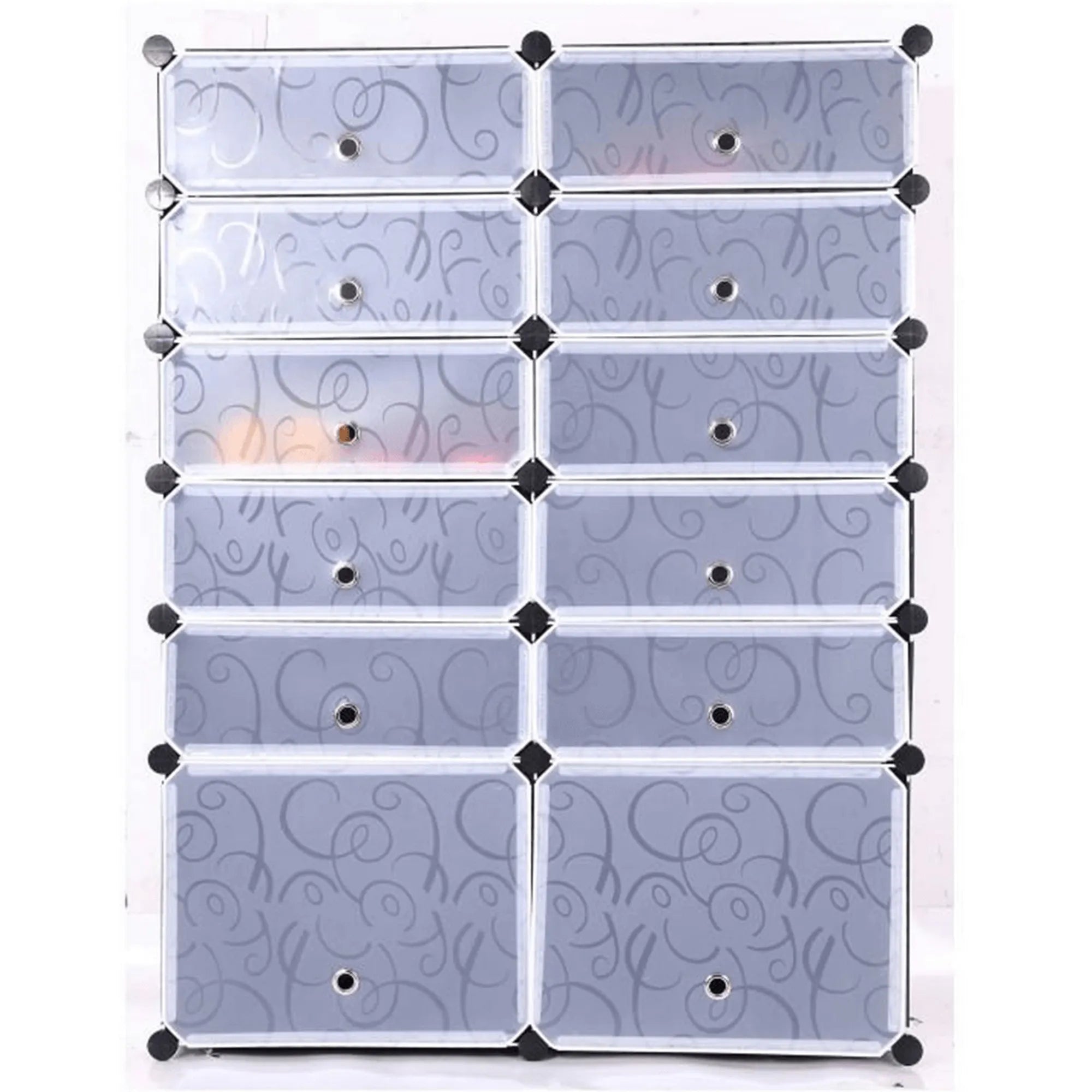 Pantofar BEKIM TYPE 2, alb/negru, plastic/metal, 96x37x127 cm