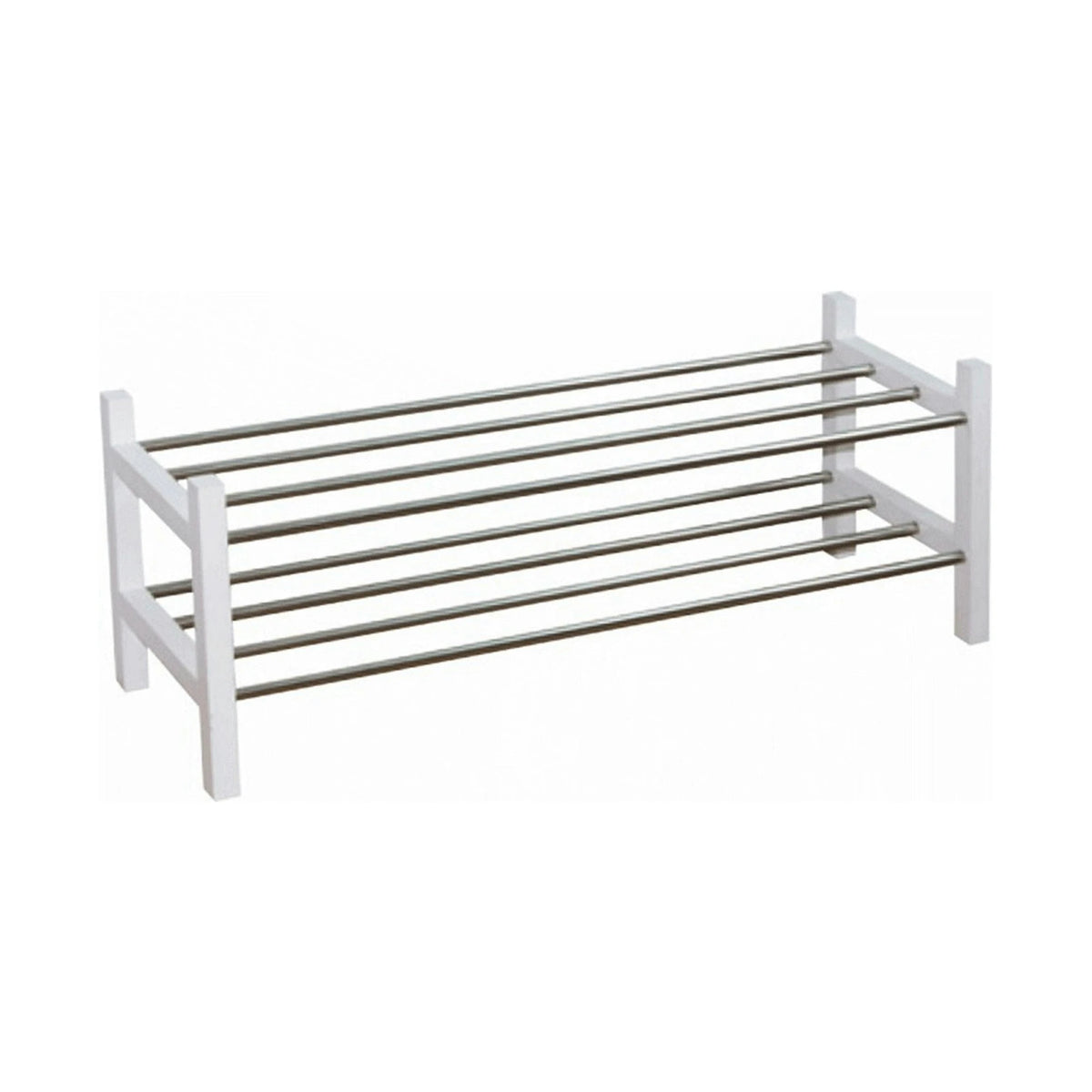 Pantofar BRESO, alb/argintiu, 100x30x37 cm