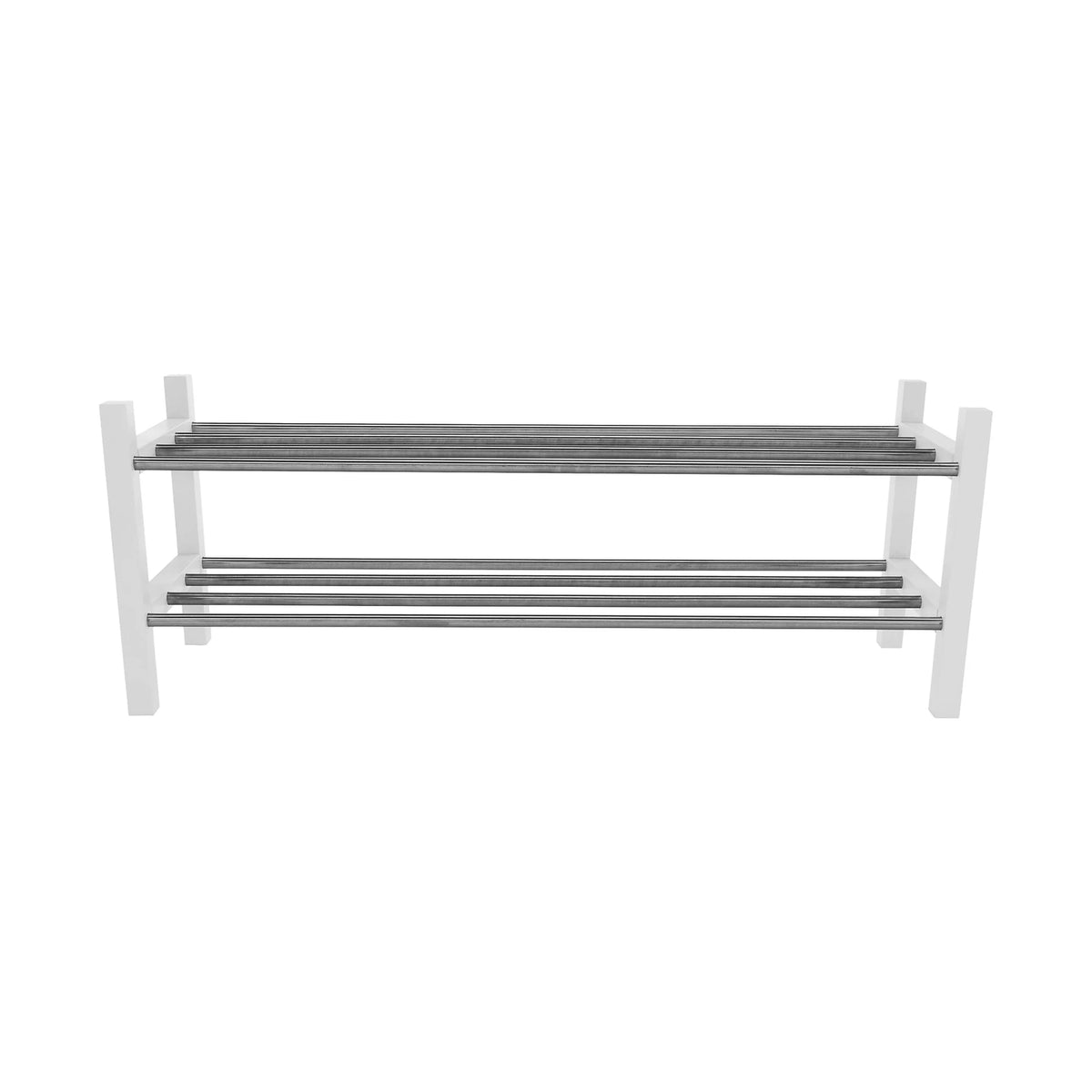 Pantofar BRESO, alb/argintiu, 100x30x37 cm