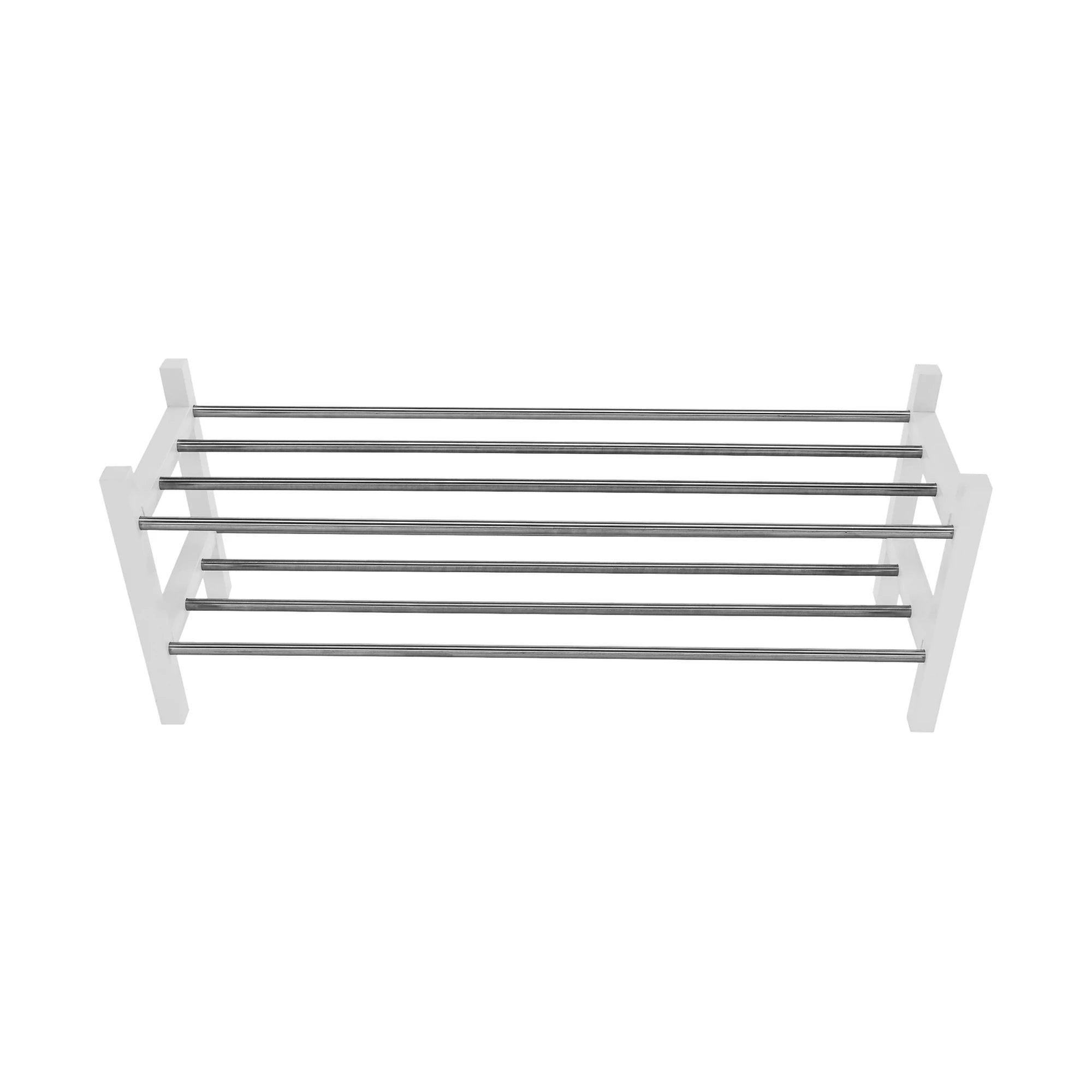Pantofar BRESO, alb/argintiu, 100x30x37 cm