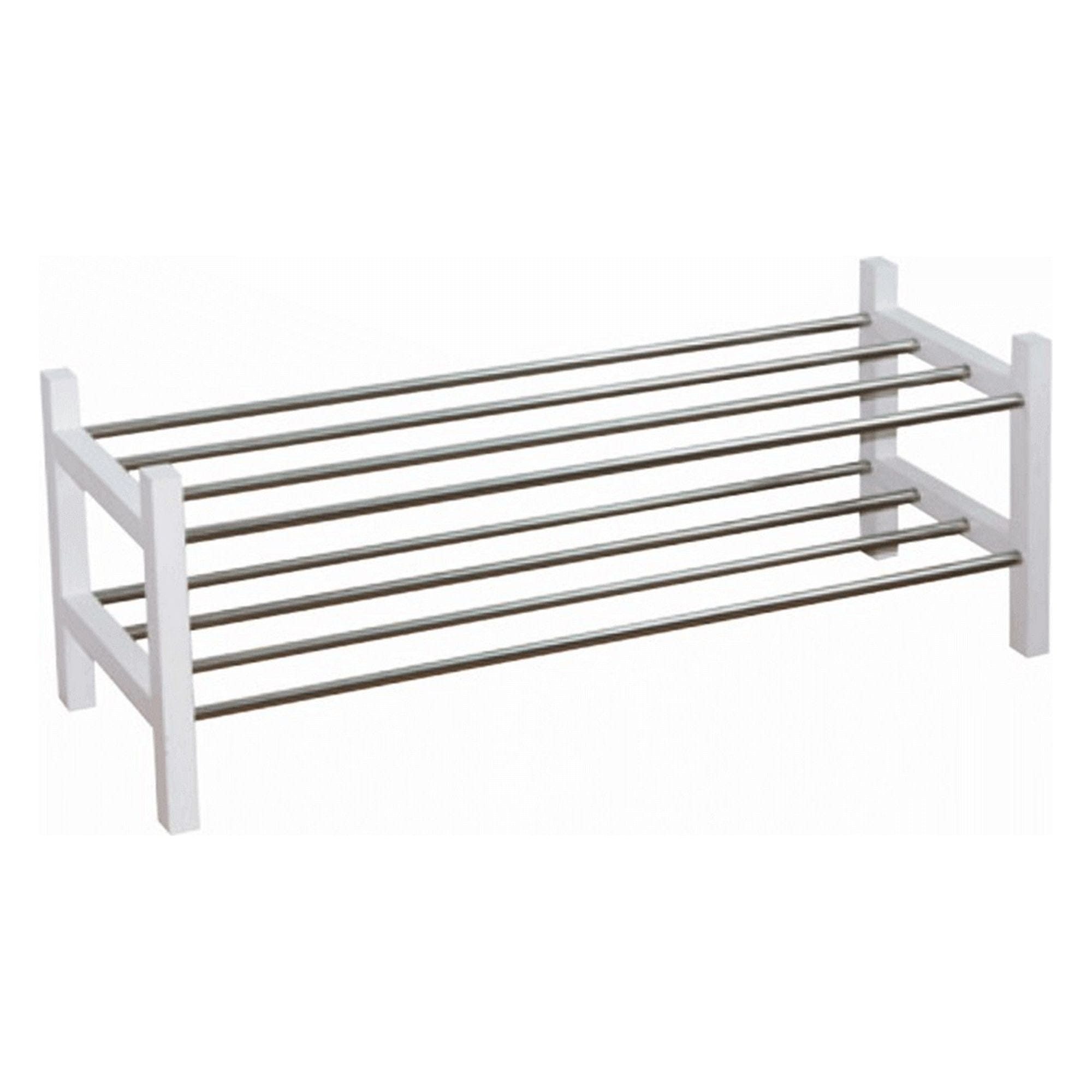 Pantofar BRESO, alb/argintiu, 100x30x37 cm