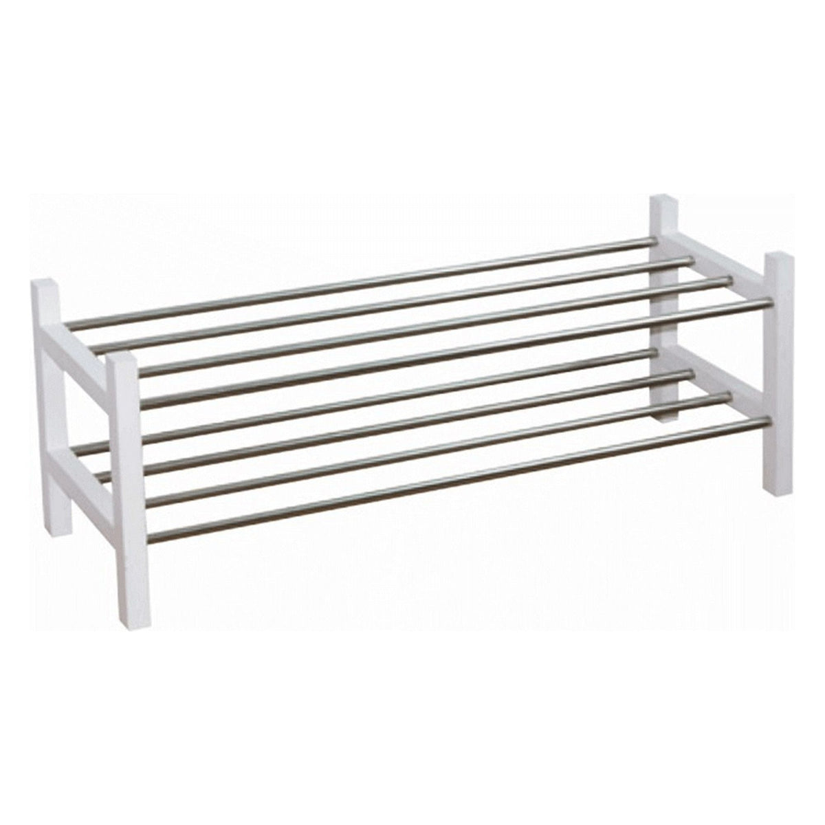 Pantofar BRESO, alb/argintiu, 100x30x37 cm