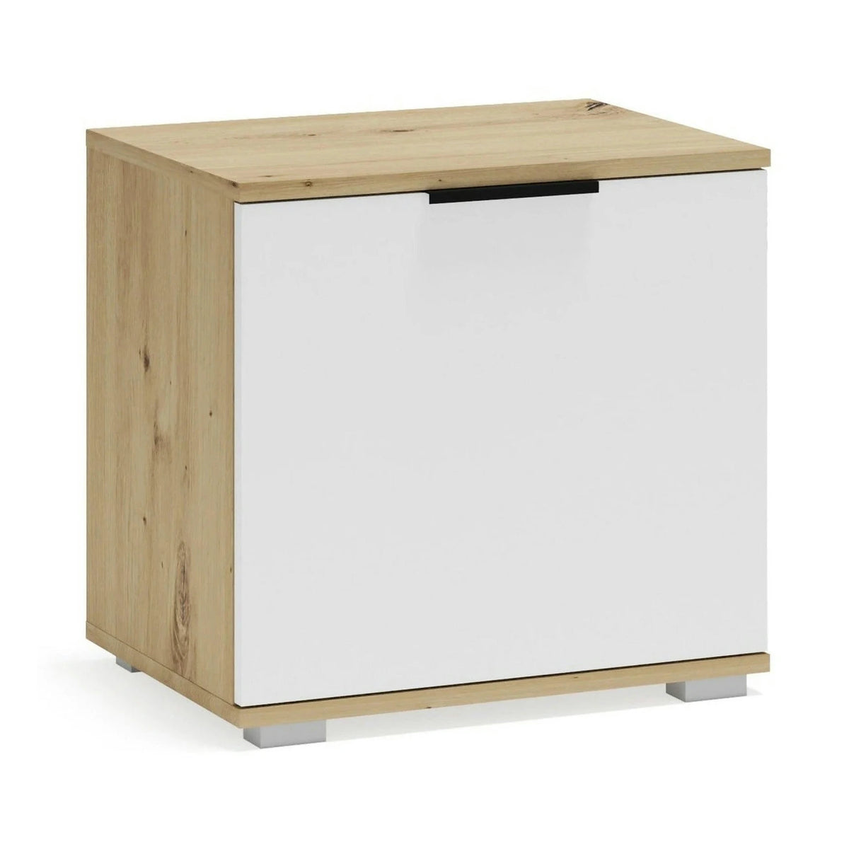 Pantofar CLIF ST-50, stejar artisan/alb, PAL laminat, 50x38x48 cm