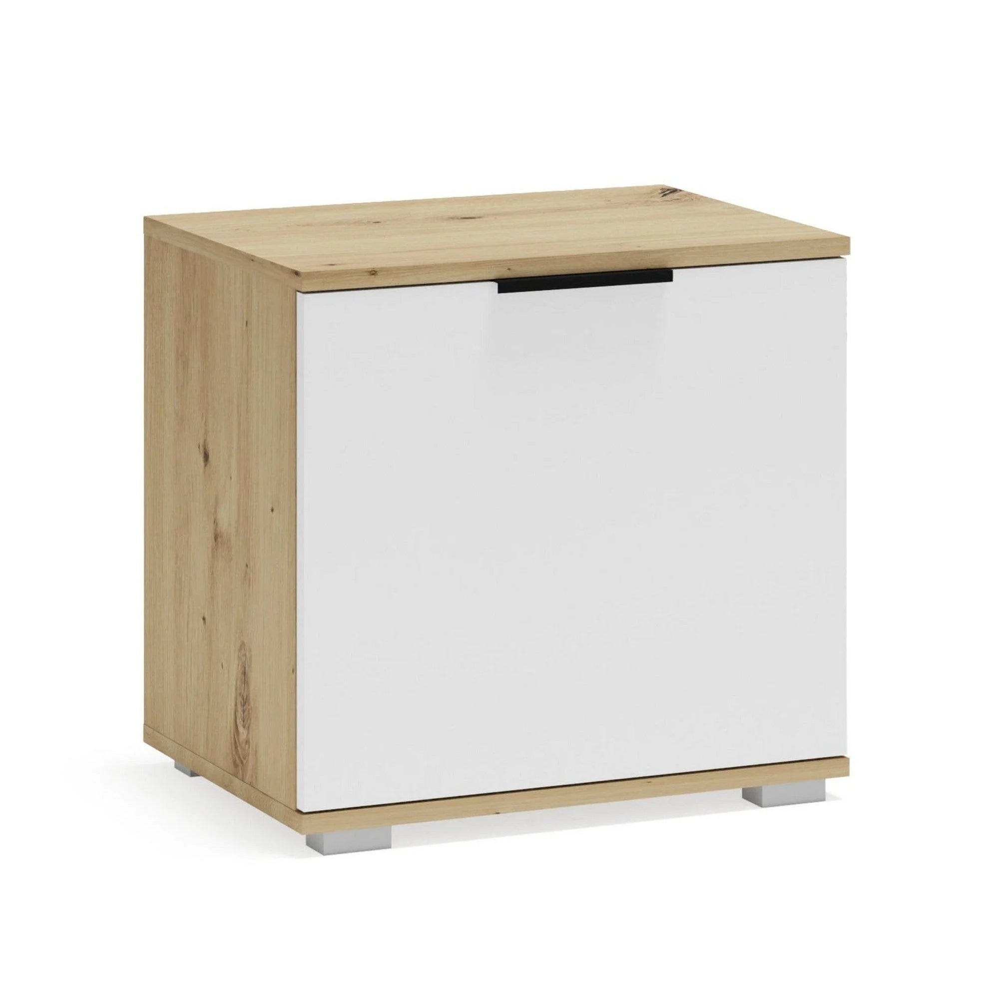 Pantofar CLIF ST-50, stejar artisan/alb, PAL laminat, 50x38x48 cm