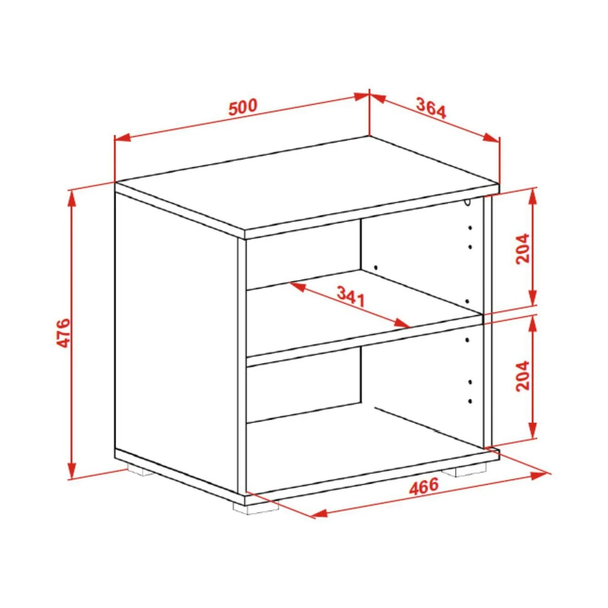 Pantofar CLIF ST-50, stejar artisan/gri antracit, PAL laminat, 50x38x48 cm