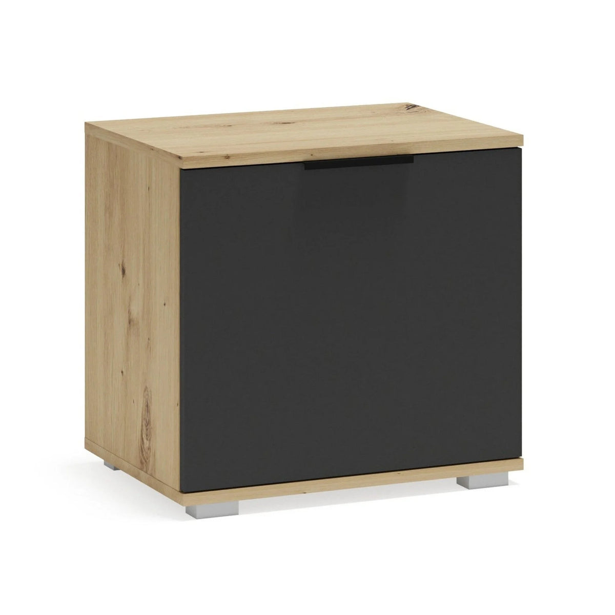 Pantofar CLIF ST-50, stejar artisan/gri antracit, PAL laminat, 50x38x48 cm