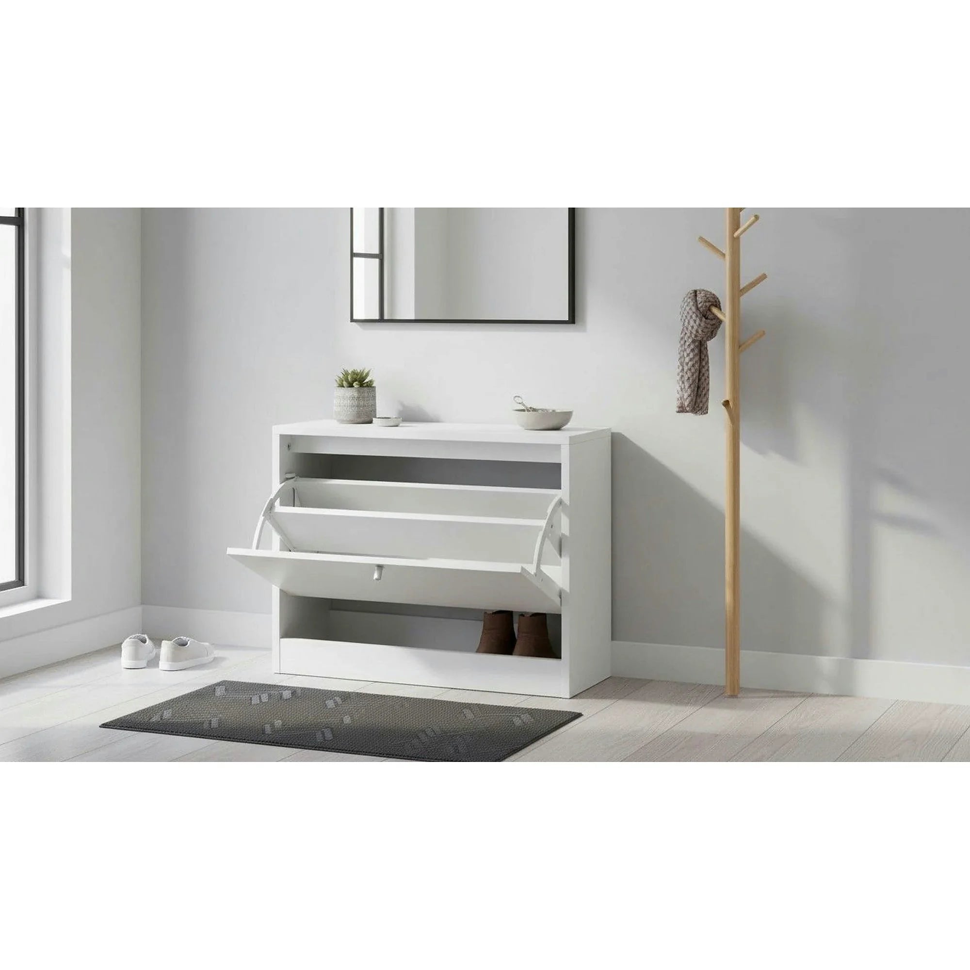Pantofar FATMA NEW, alb, PAL, 60x24x45 cm