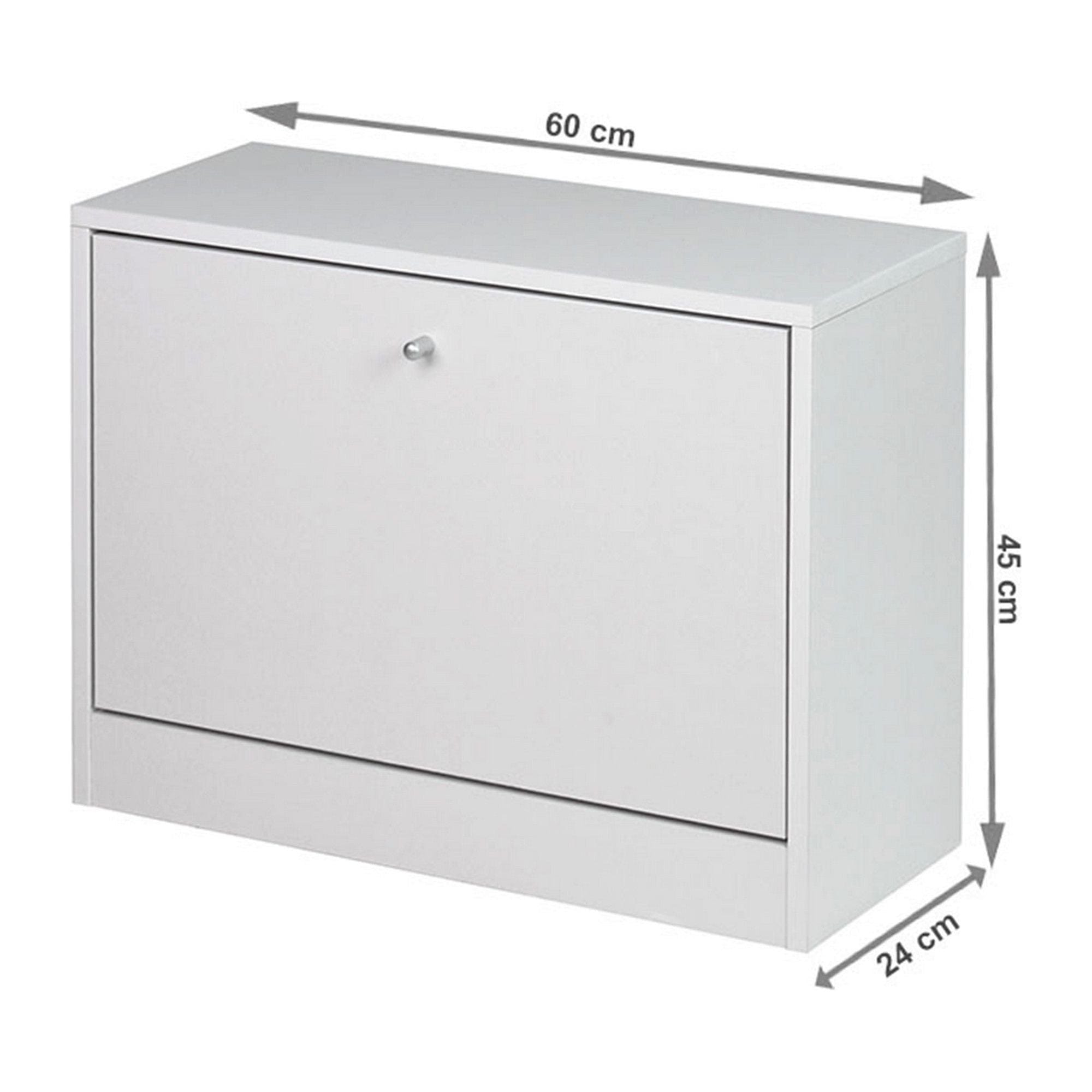 Pantofar FATMA NEW, alb, PAL, 60x24x45 cm