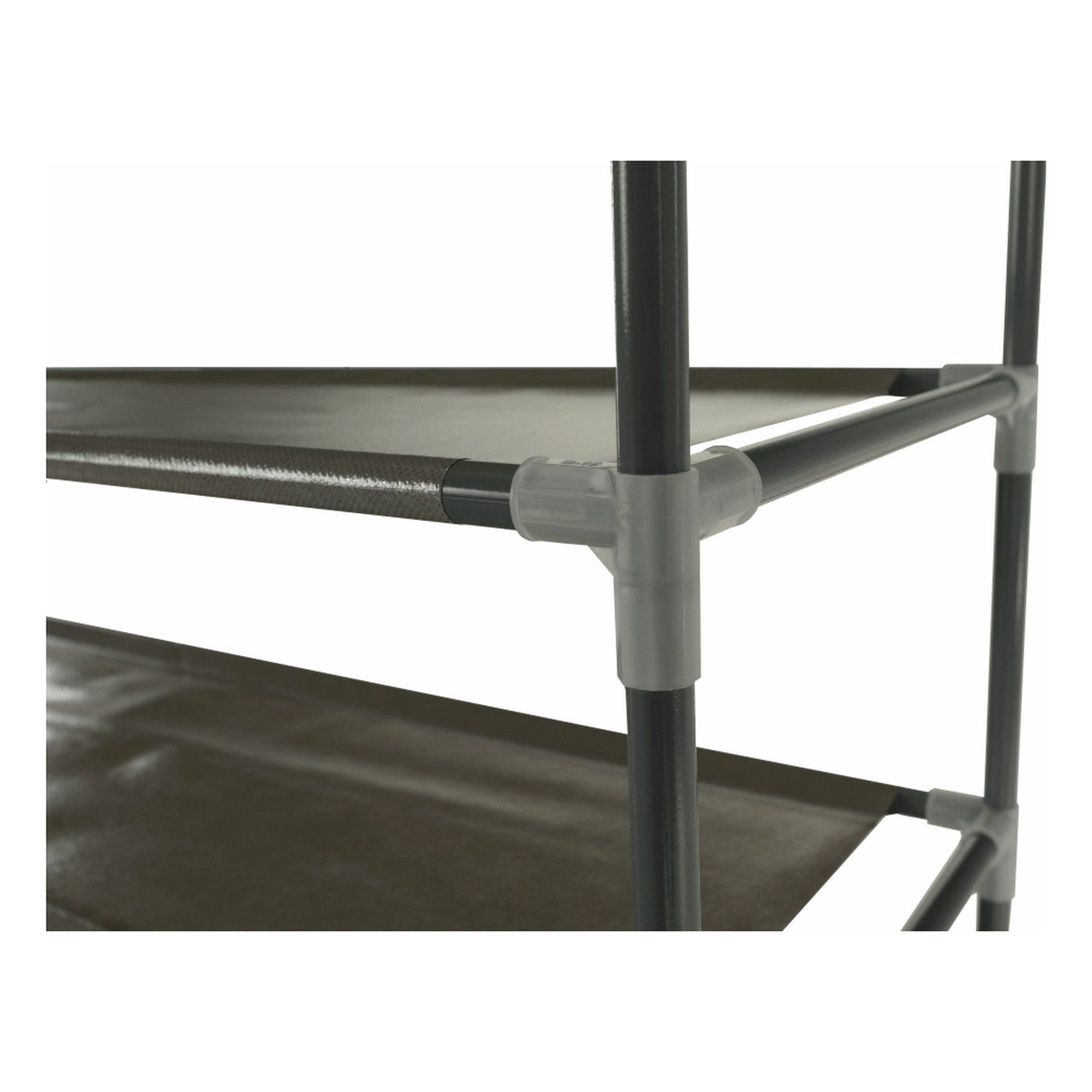 Pantofar FILOU, gri, metal/material textil, 100x27x175 cm