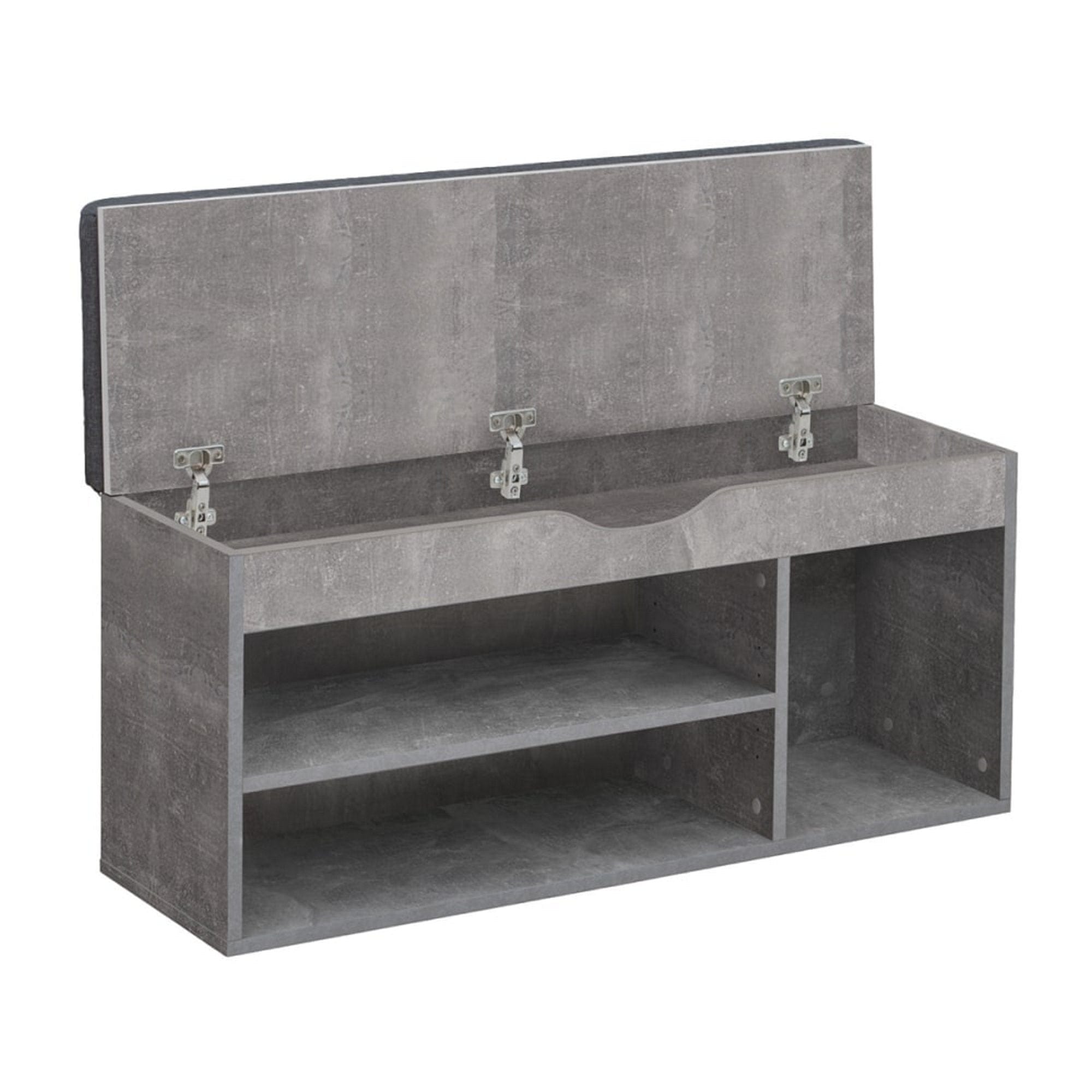 Pantofar FUDDY NEW, gri beton, DTD laminat, 104x32x48 cm