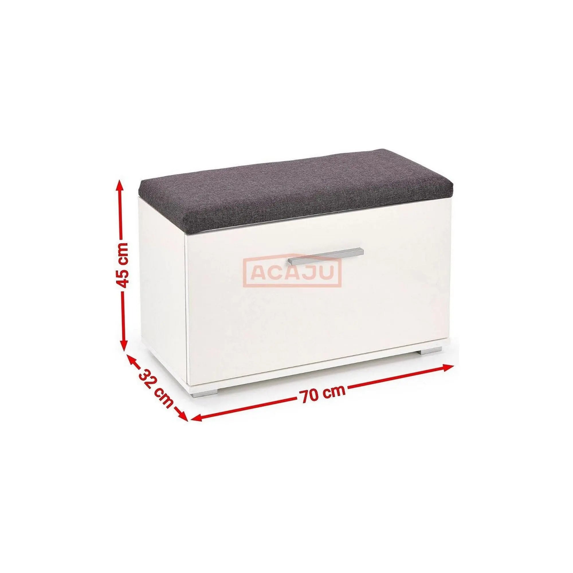 Pantofar LIMA ST2, gri/stejar sonoma, PAL laminat, 70x32x45 cm