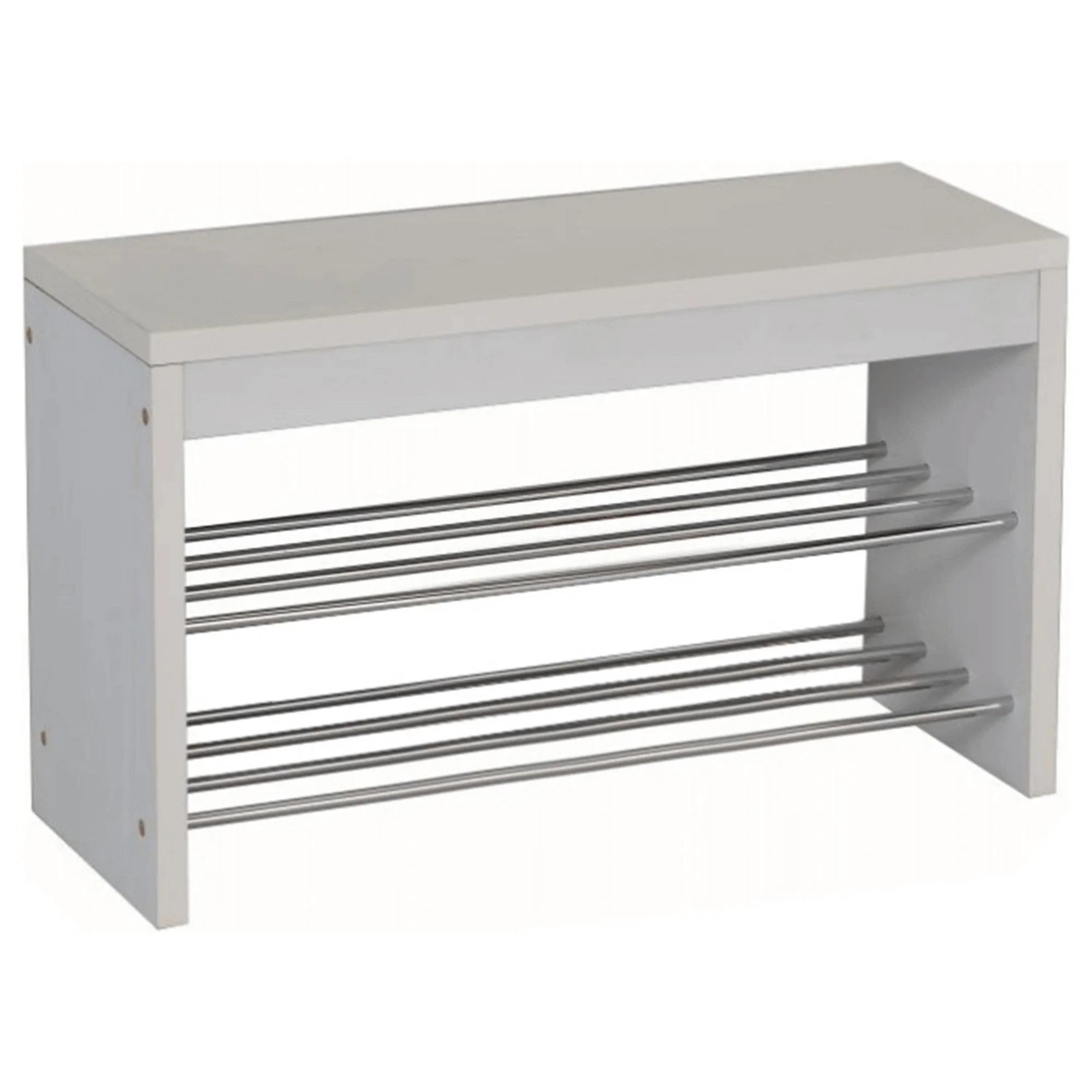 Pantofar LUSI A, alb/crom, 80x30x47 cm