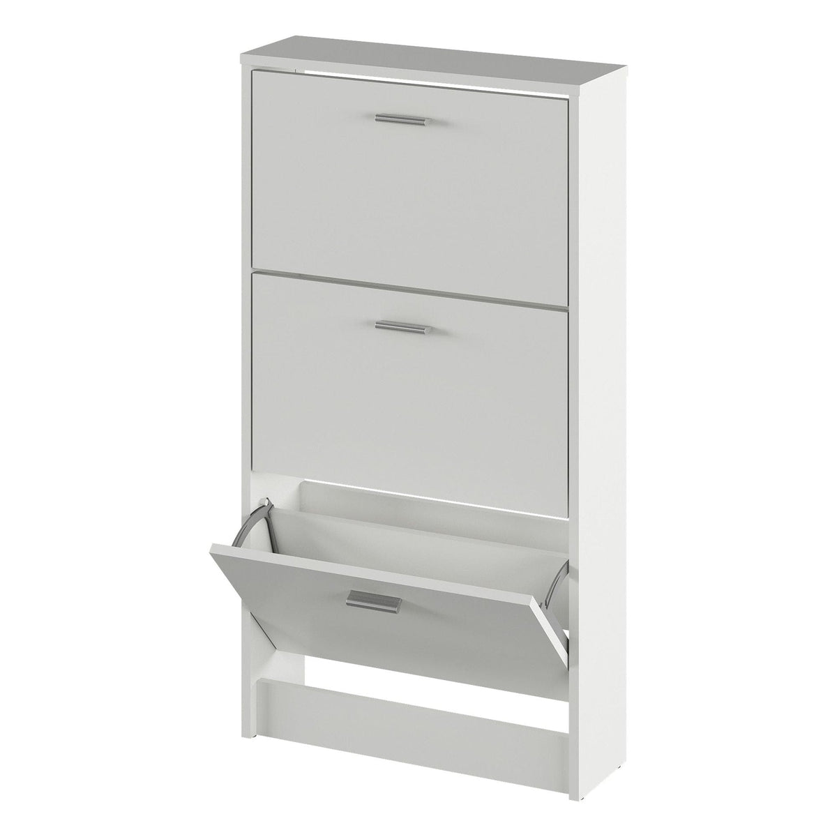 Pantofar MOBI 13, alb, DTD laminat/PAL, 58x18x107 cm