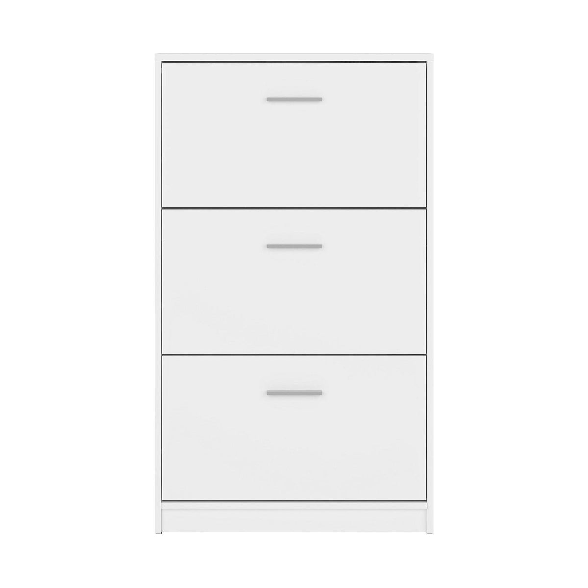 Pantofar NEPO PLUS, alb, PAL laminat, 70x18x121 cm
