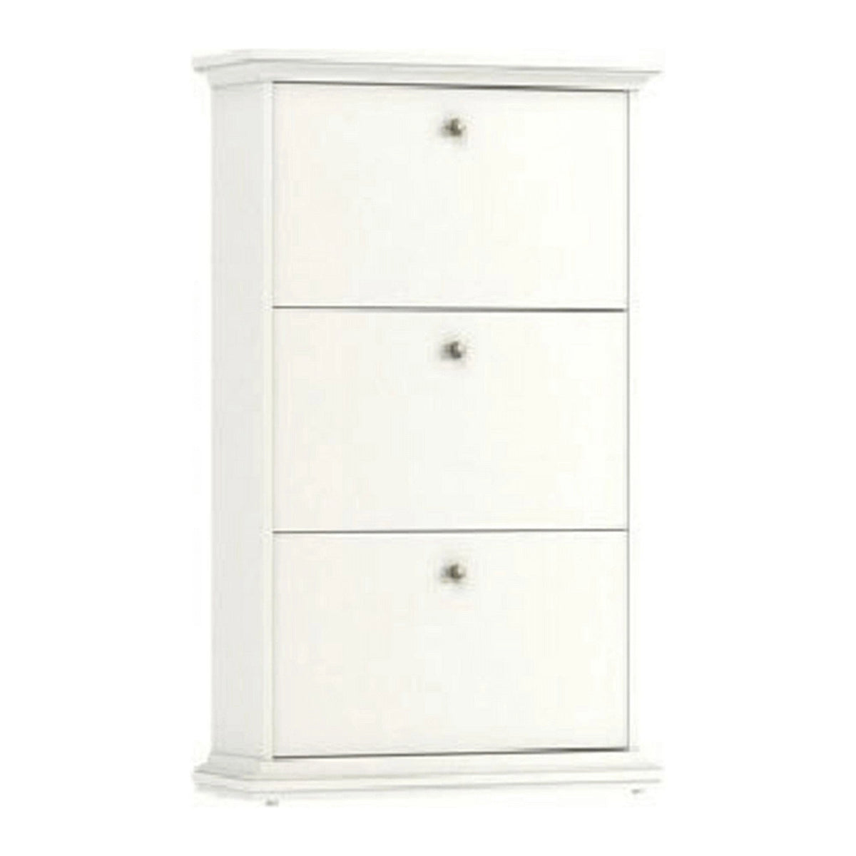 Pantofar PARIS, alb, PAL infoliat, 78x28x128 cm