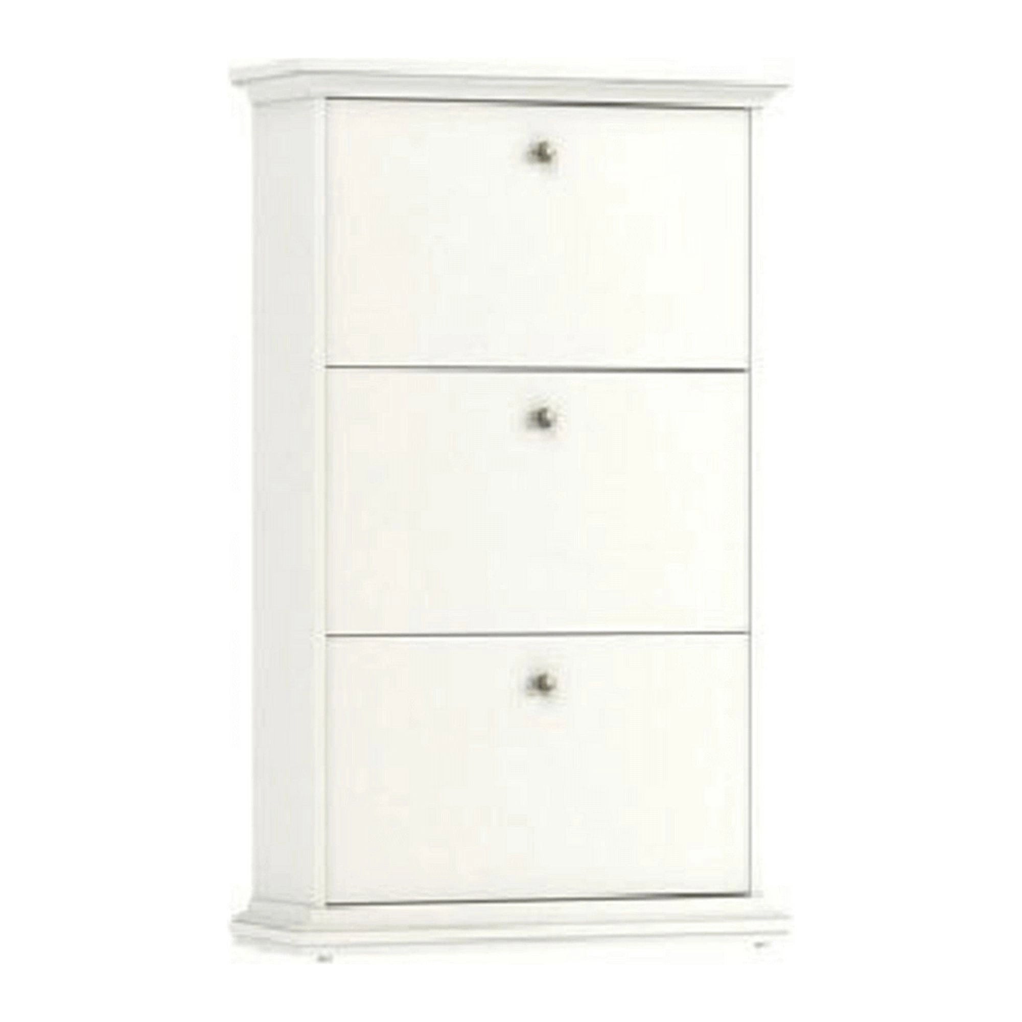 Pantofar PARIS, alb, PAL infoliat, 78x28x128 cm