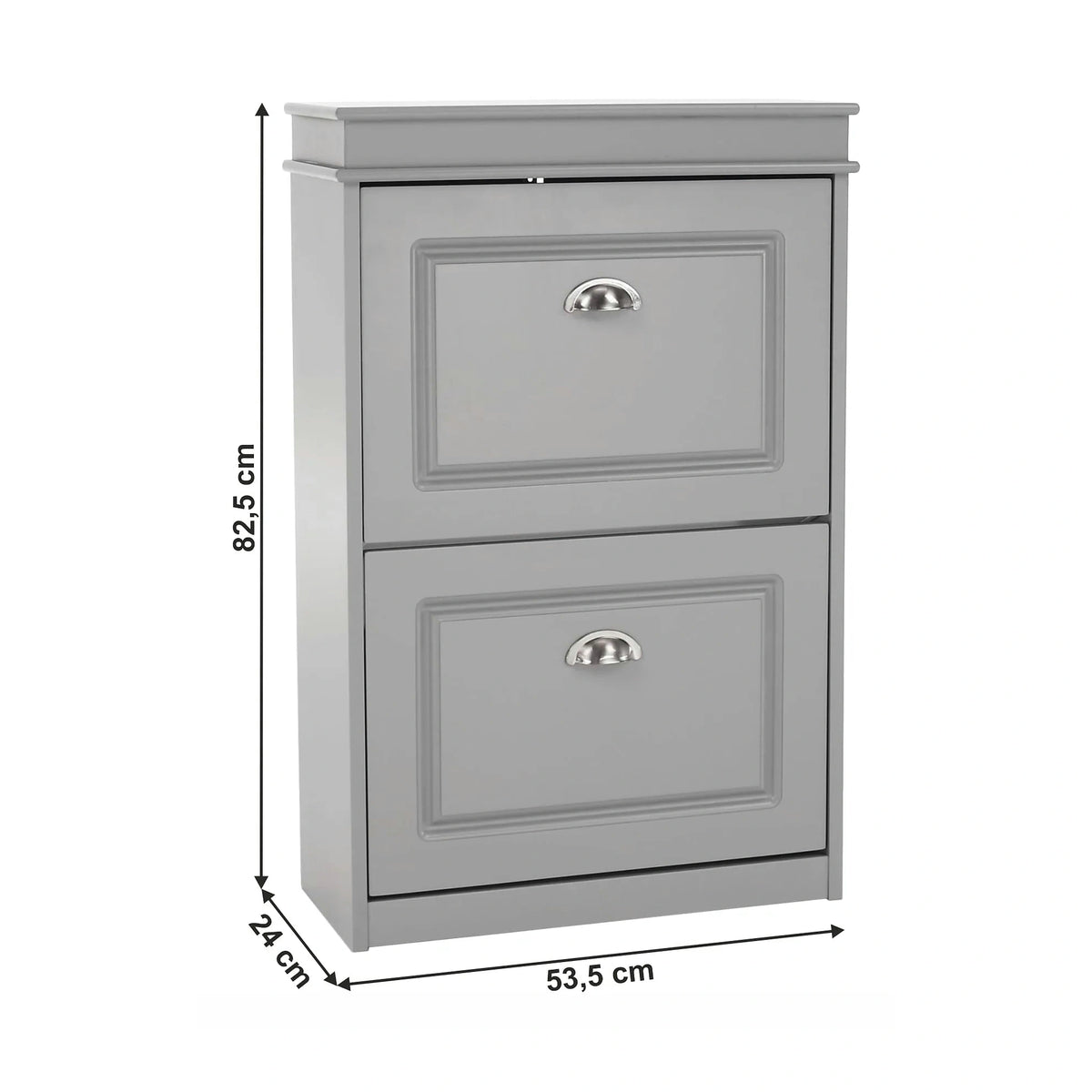 Pantofar SEBER TYP 1, gri, PAL, 54x24x83 cm