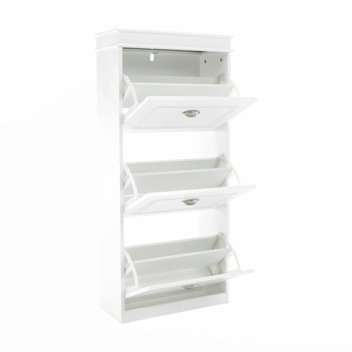 Pantofar SEBER TYP 2, alb, PAL, 54x24x117 cm