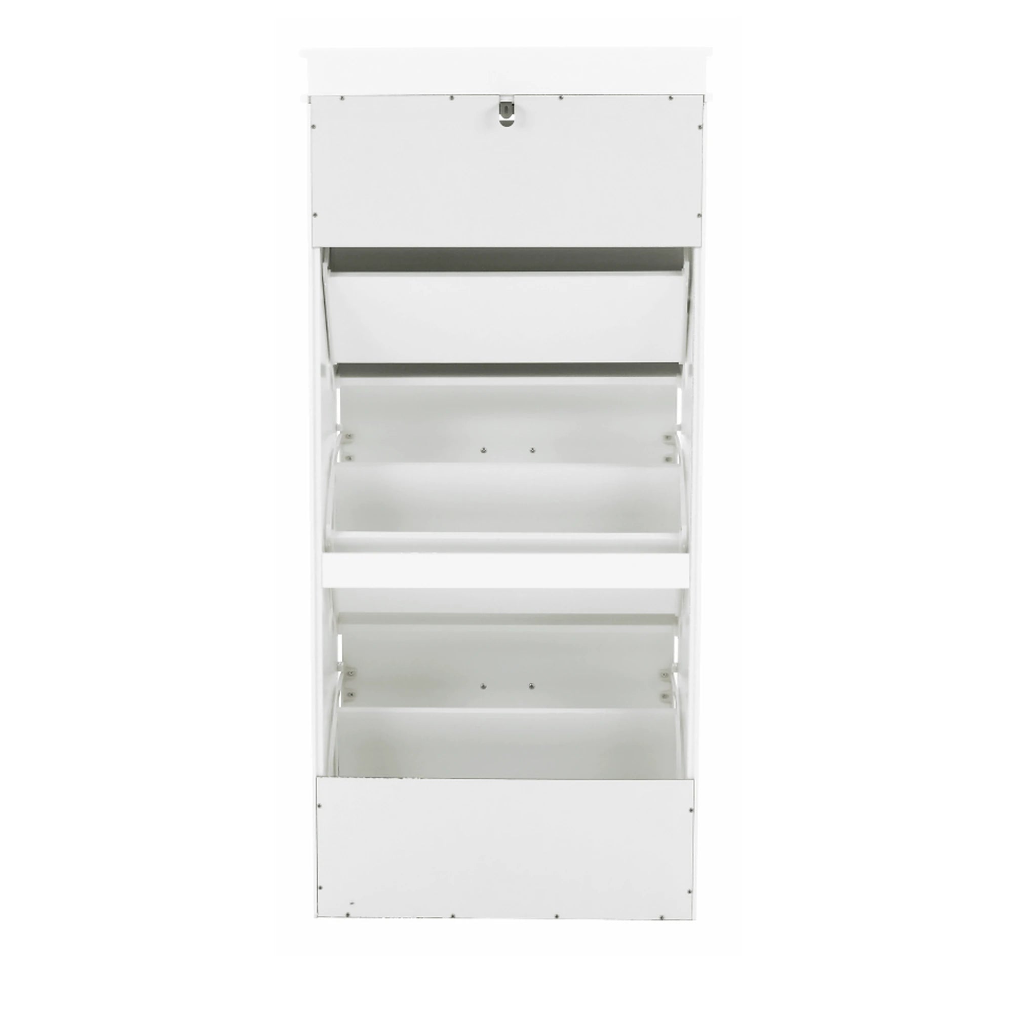 Pantofar SEBER TYP 2, alb, PAL, 54x24x117 cm