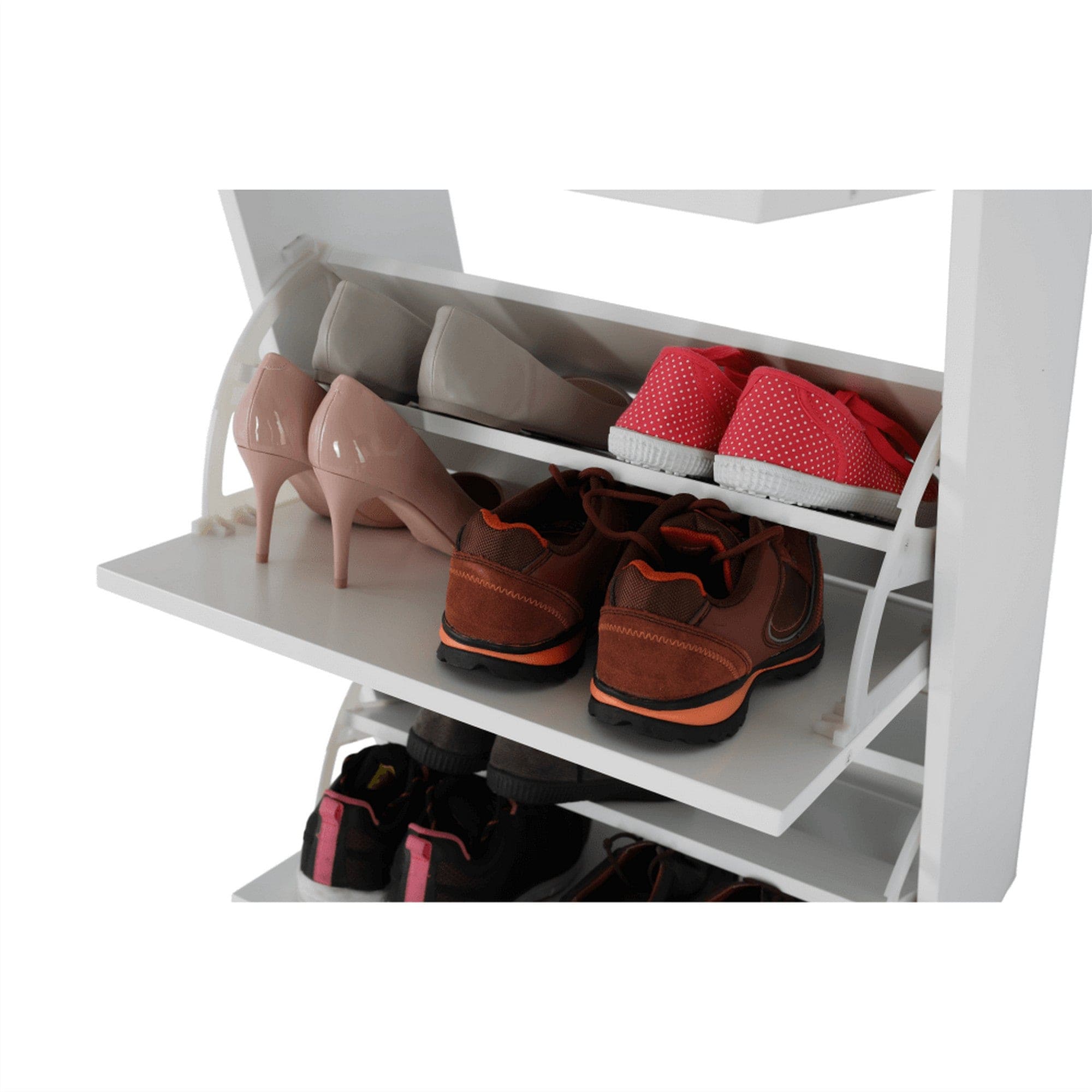 Pantofar SEBER TYP 2, alb, PAL, 54x24x117 cm